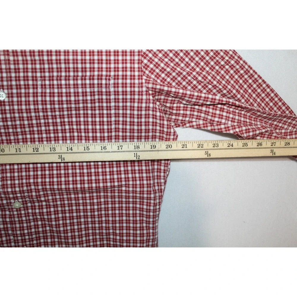 Banana Republic Men Button Down Shirt Long Sleeve Plaid Soft Wash Size Small
